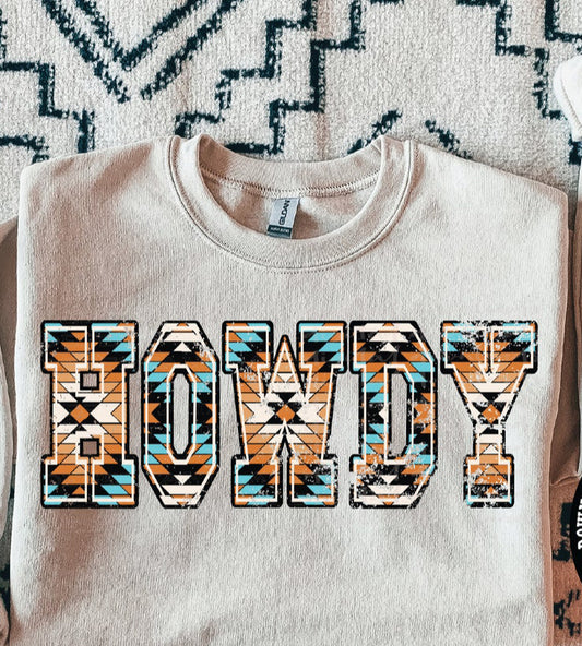 Howdy Aztec Sweatshirt