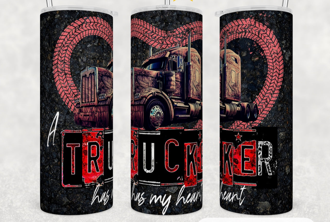 A Trucker Has my ❤️ Tumbler