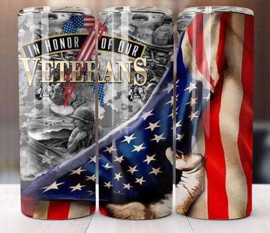 In Honor Of Our Veterans Tumbler