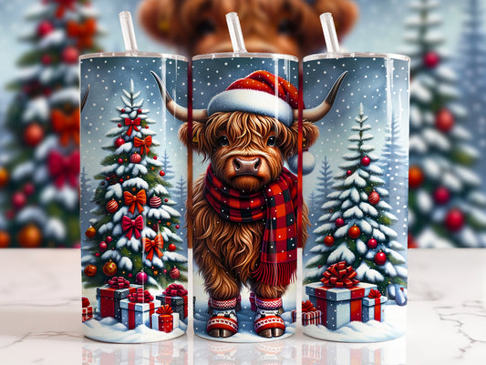 Highland Christmas Tumbler